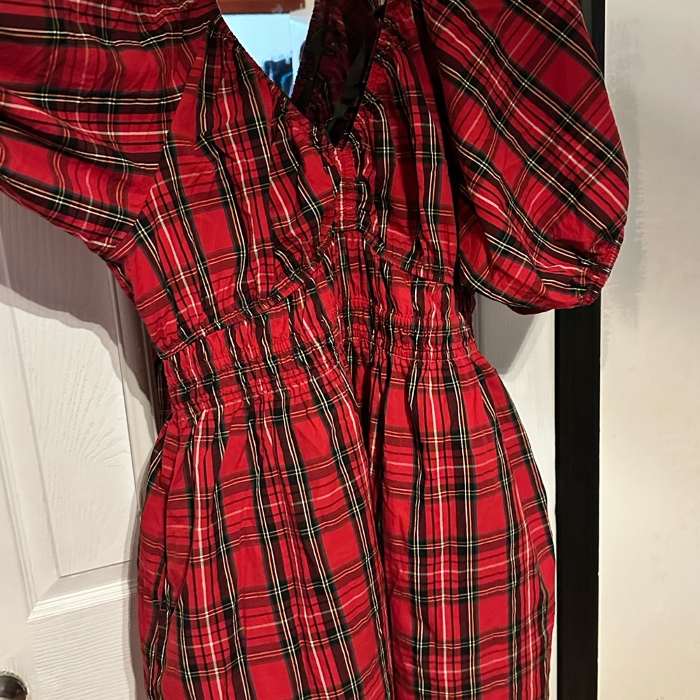 Red Plaid Dress